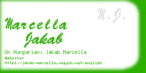 marcella jakab business card